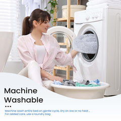 Cama NEWBULIG lavable a máquina entera, limpieza rápida