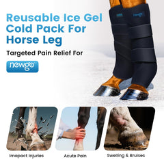 NEWGO bolsas de gel frío para caballo que alivian molestias