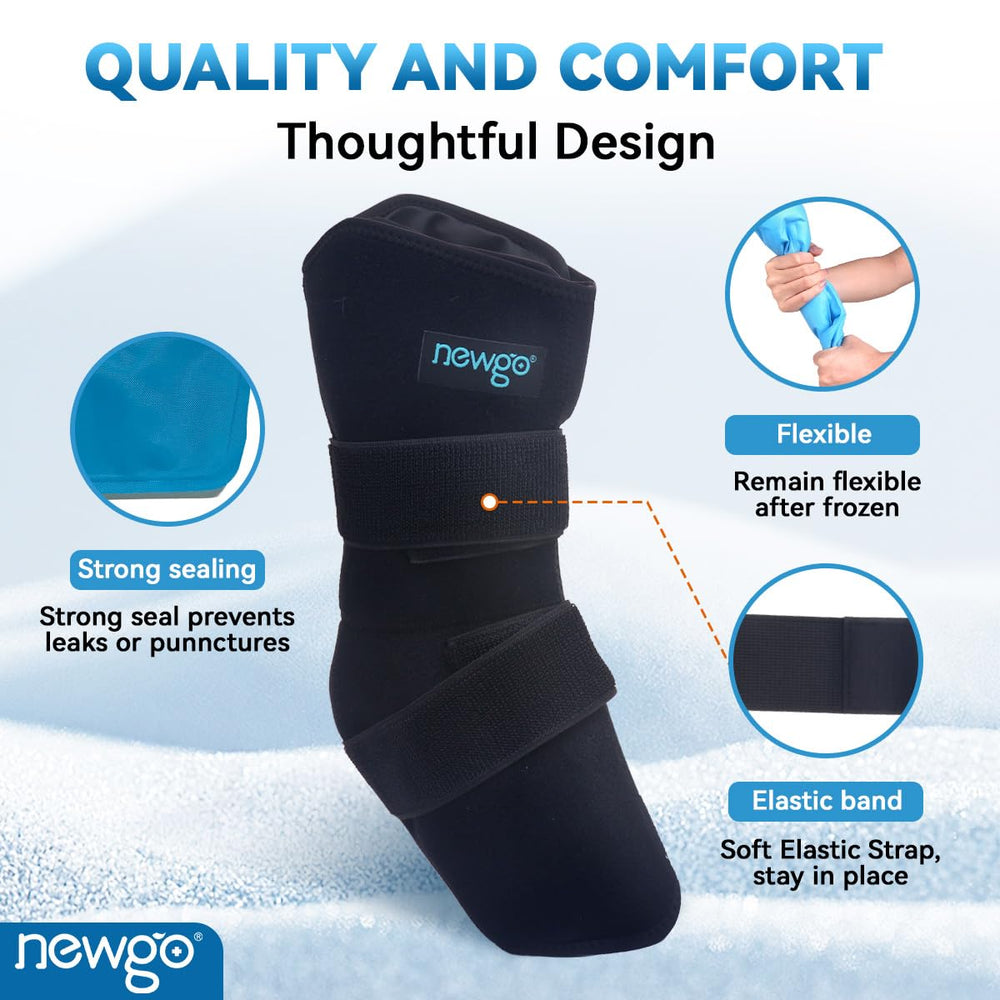 NEWGO sujetadores elásticos y cierres velcro aseguran la compresión estable