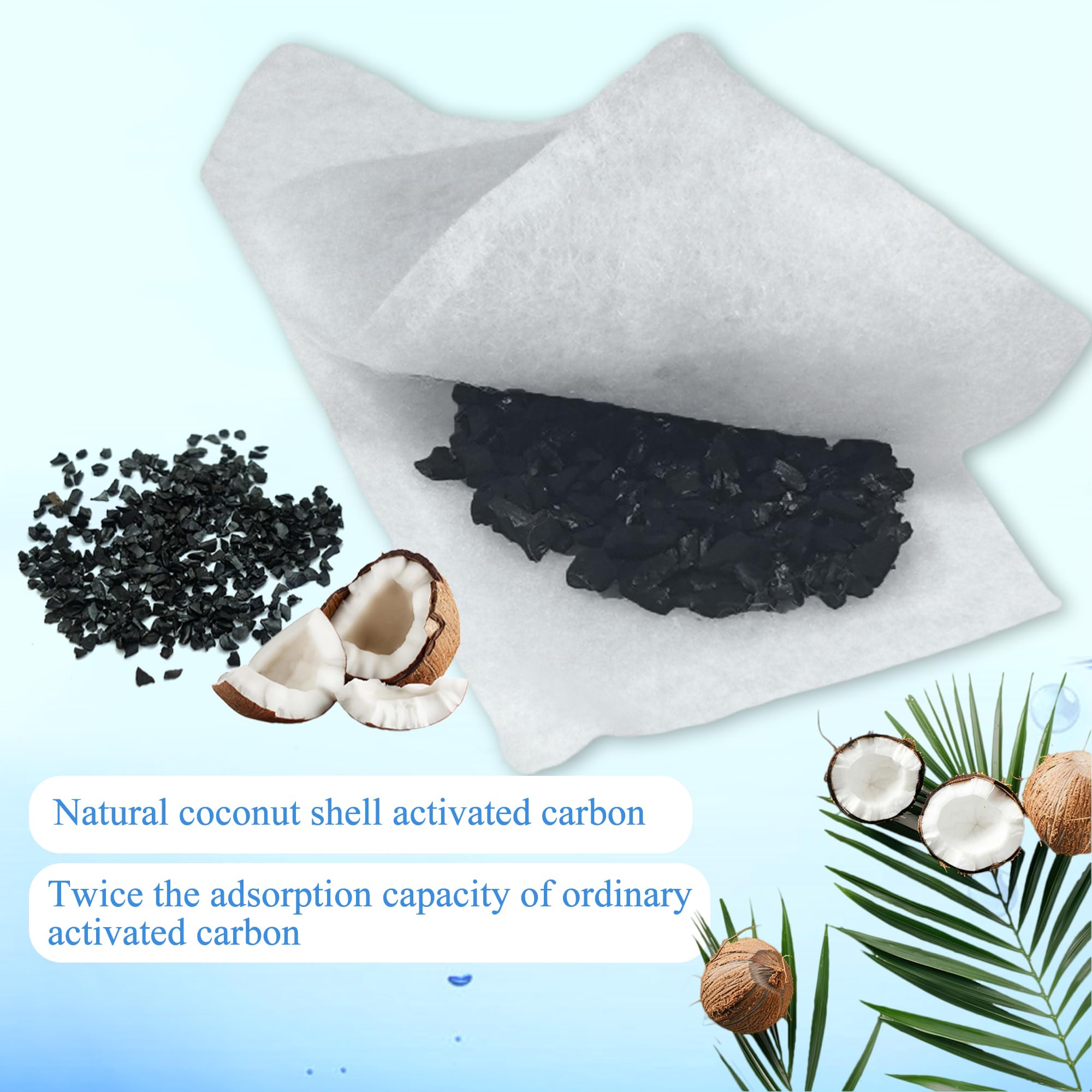Carbón activado de coco en cartucho para reducir olores del agua