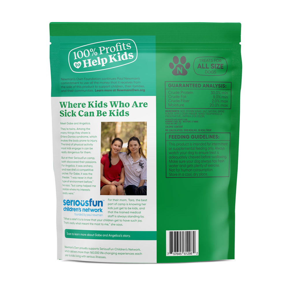Newman's Own Jerky para perros: opción libre de granos para snack.