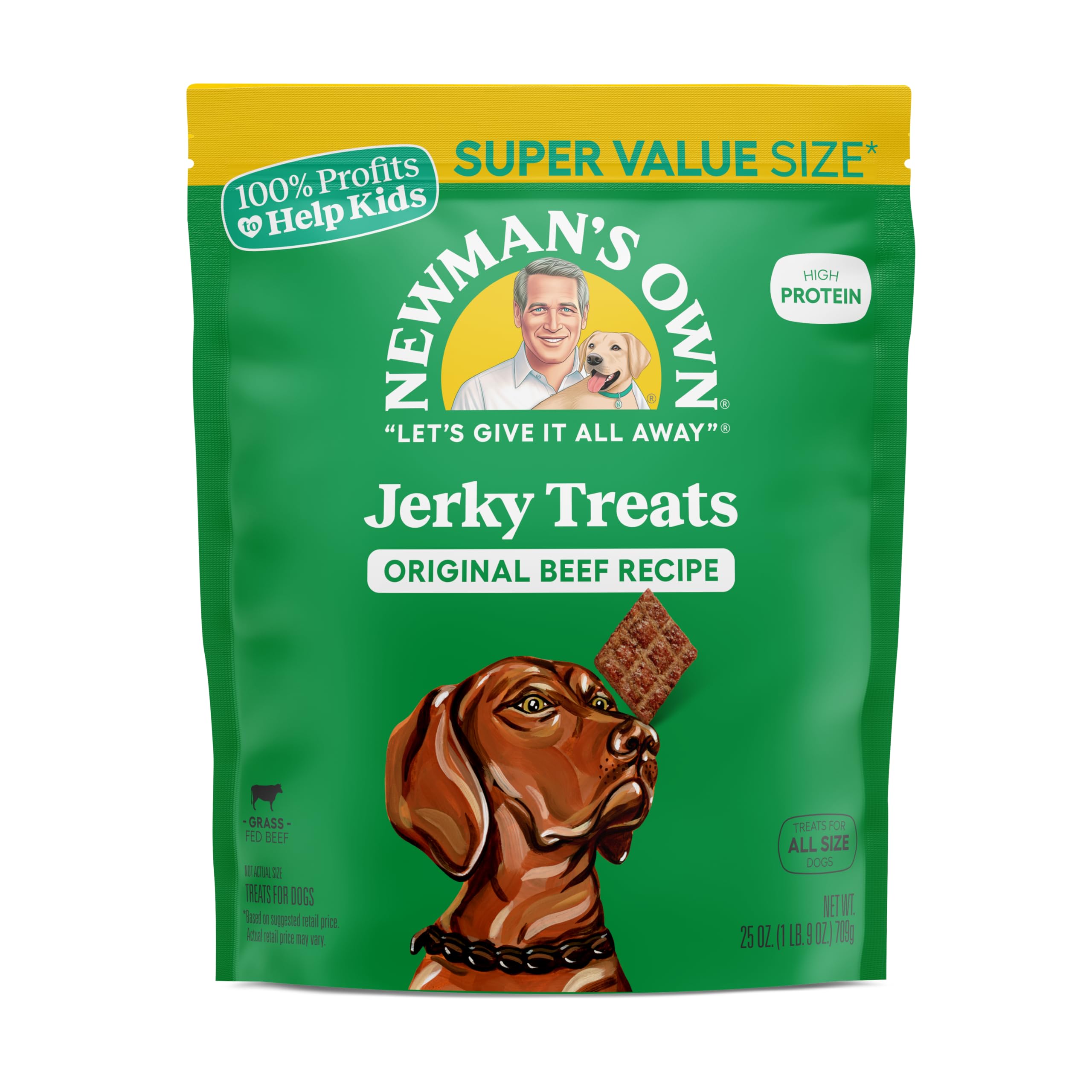 Newman's Own Jerky para perros: trozos masticables para entrenamiento.