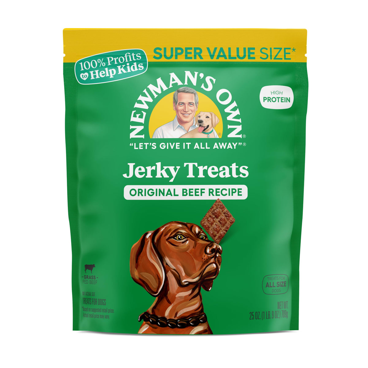 Newman's Own Jerky para perros: trozos masticables para entrenamiento.