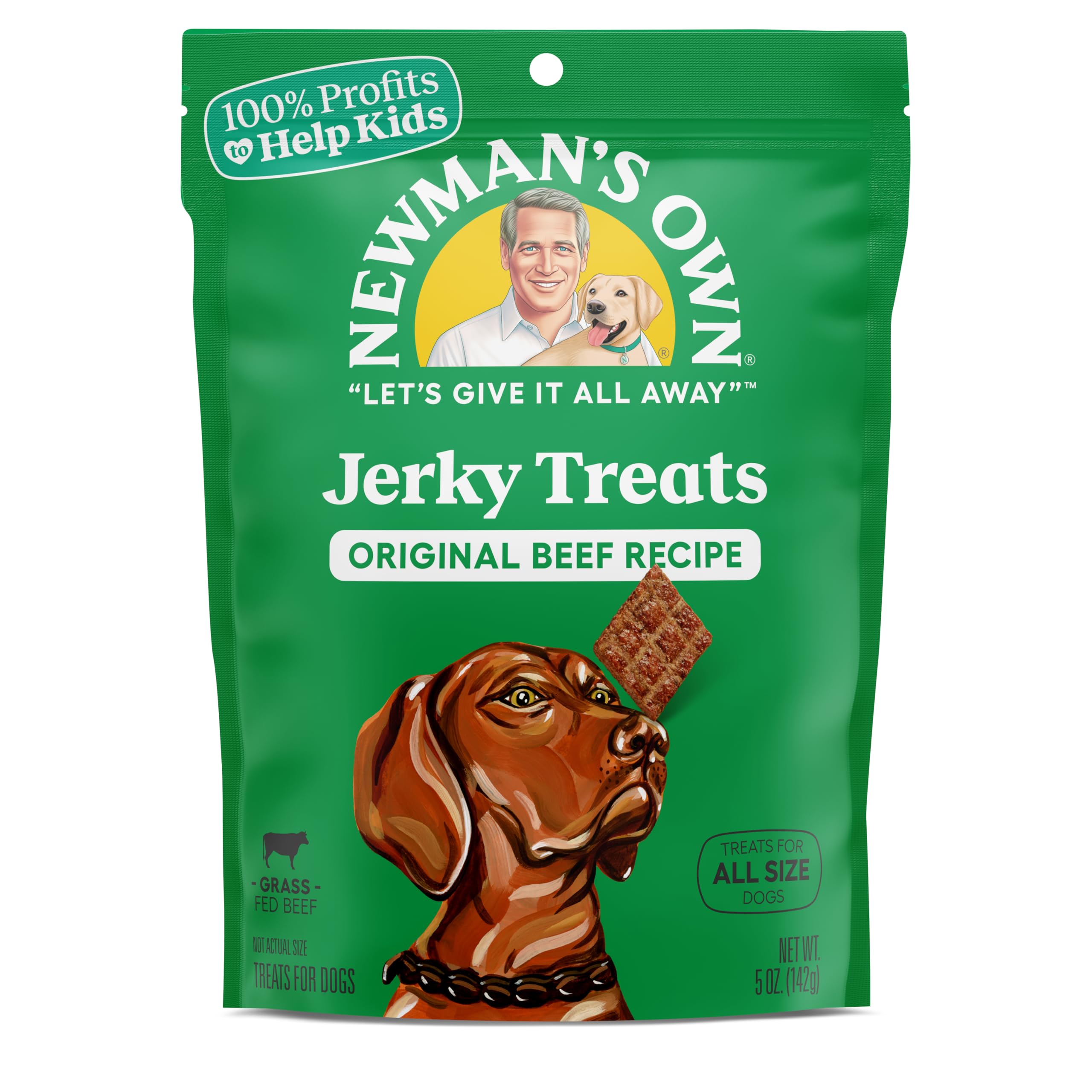 Newman's Own para perros: tiras de res originales, empaque de 6 onzas