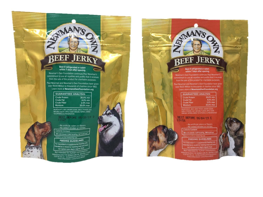 Newman's Own Receta Carne y Patata para perros, snack sabroso y satisfactorio.