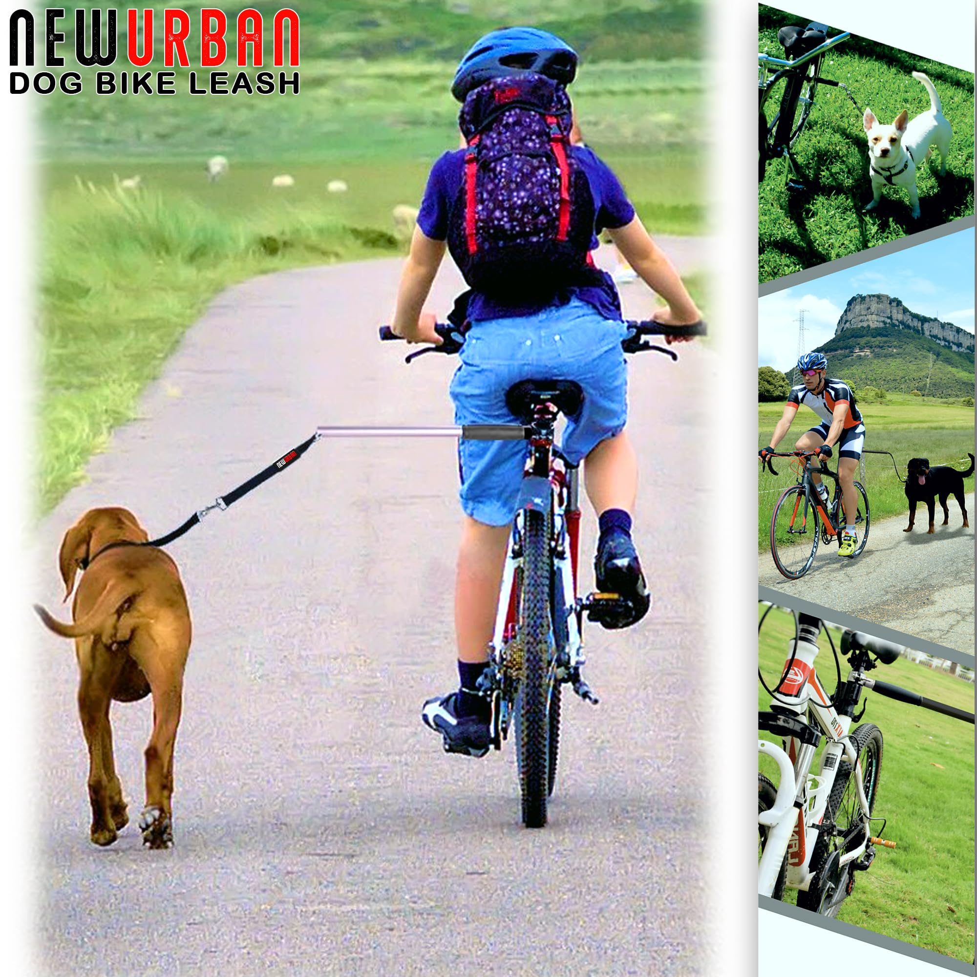 NEWURBAN uso versátil para paseo, trote y ciclismo con tu perro.