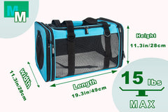 NextFri transportín con funda de cama lavable para comodidad de la mascota