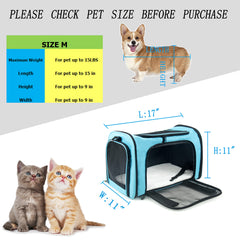 NextFri transportín con entrada superior lateral para colocar la mascota rápidamente.