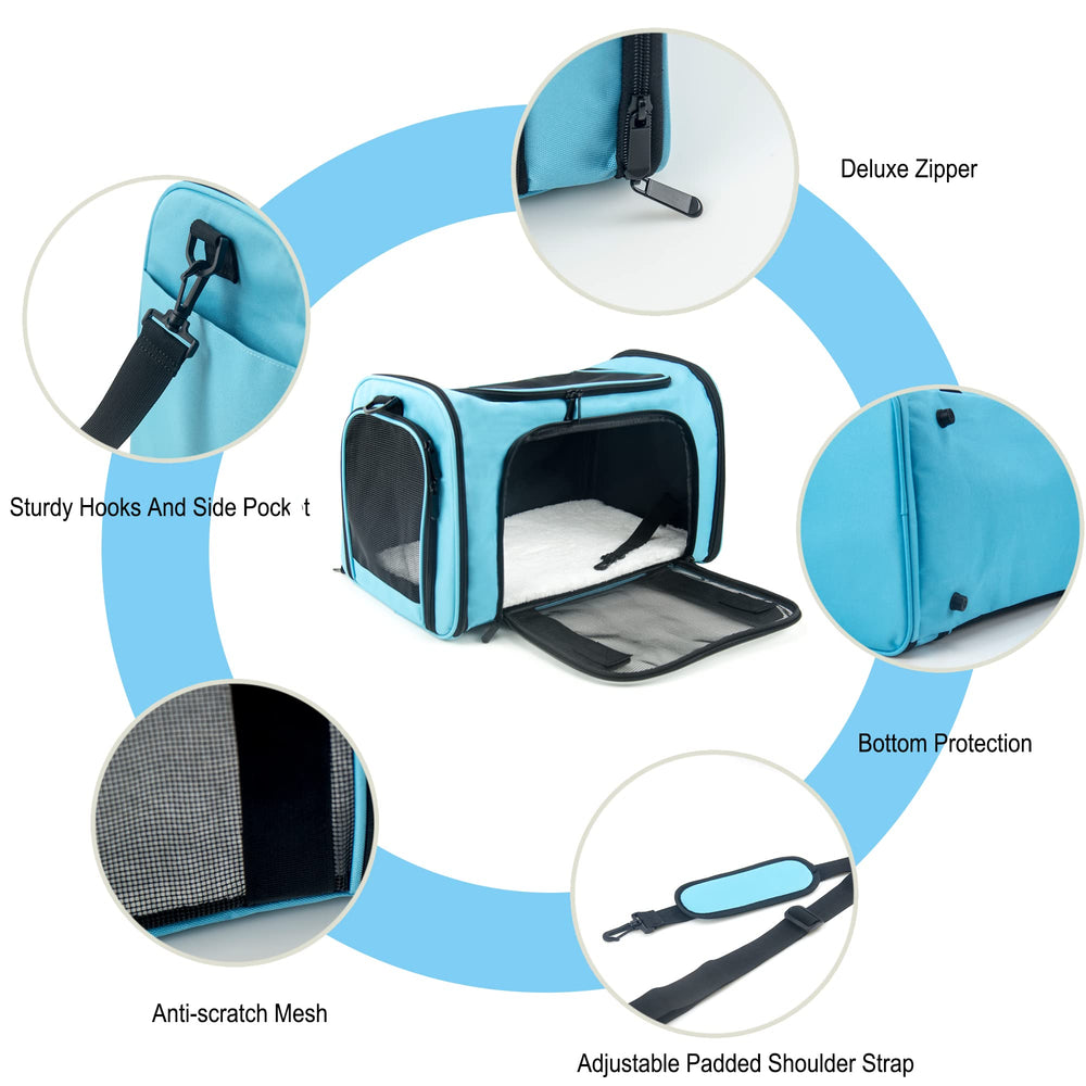 NextFri transportín con ventilación de malla para flujo de aire cómodo.