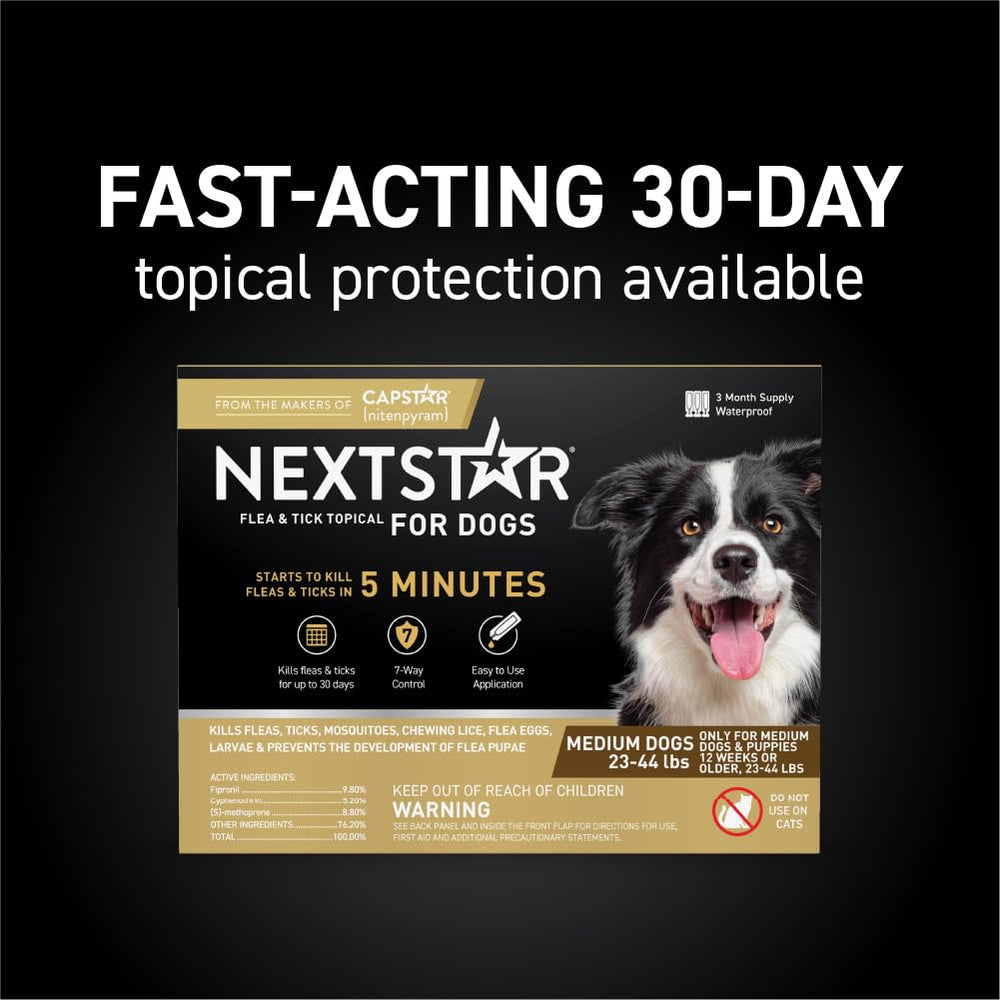 Aplicación en la piel de NEXTSTAR: uso fácil para cubrir la piel del perro.