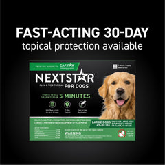 NEXTSTAR protección de 30 días para perros en formato tópico.