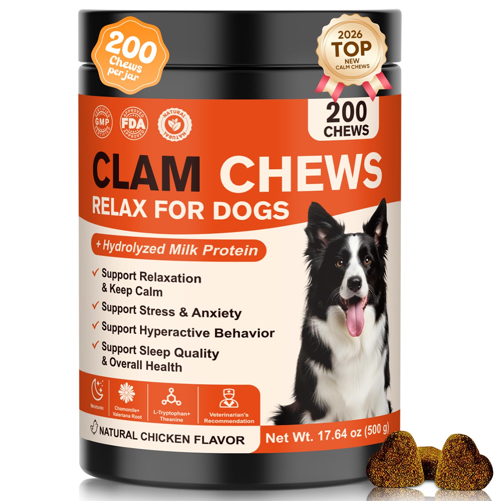 NHWHDJH masticables relajantes para perros en empaque, listos para probar