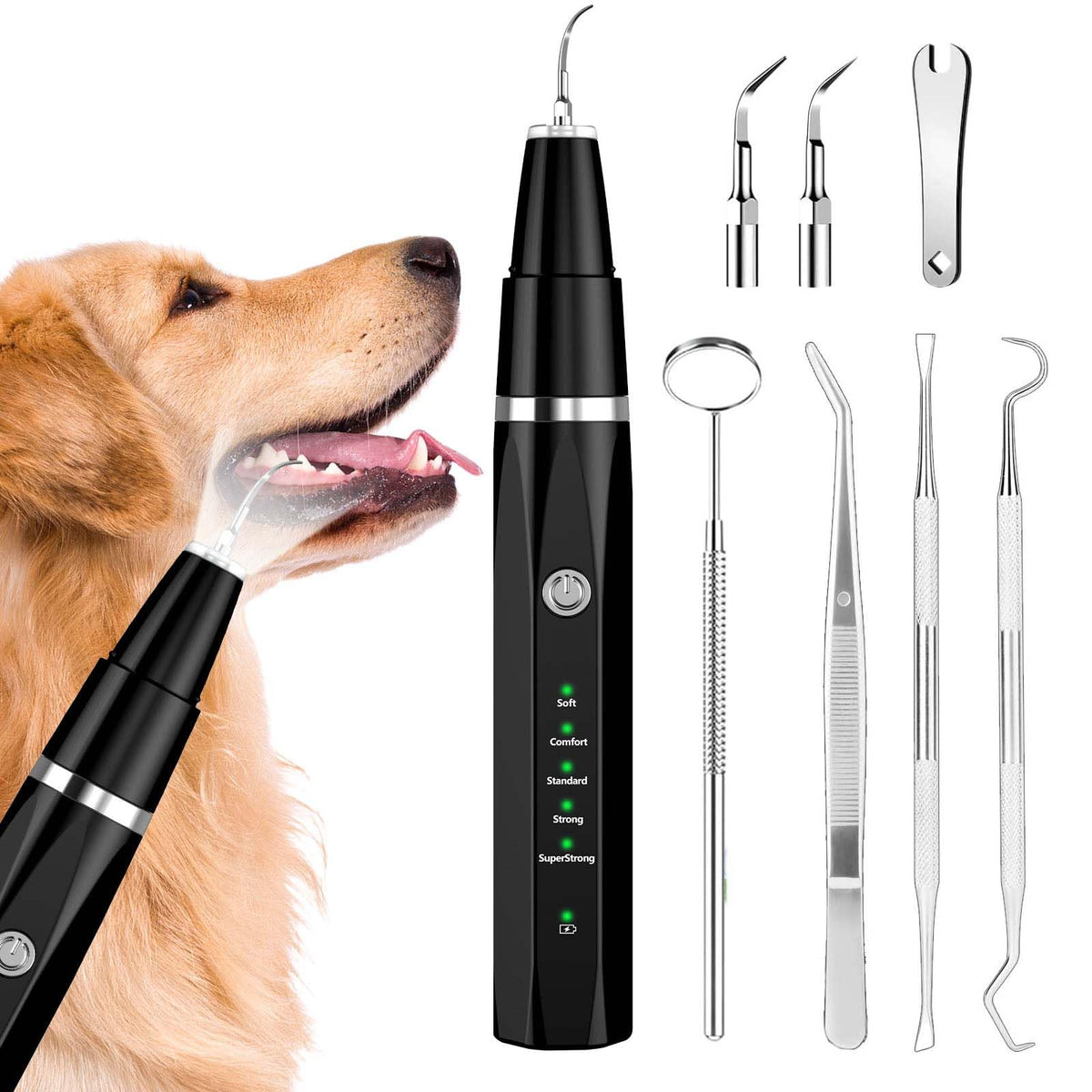Ni-SHEN limpiador de placa para perros eliminando sarro con suavidad