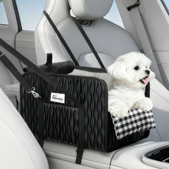 Nibnozy asiento-consola para perro pequeño, ajuste seguro en el coche.