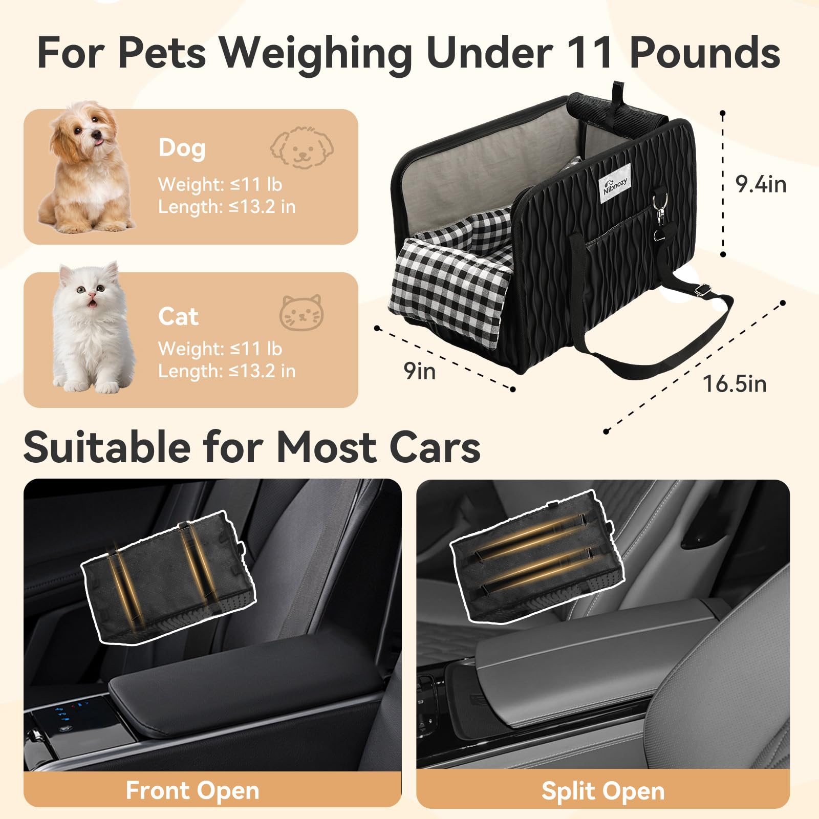 Nibnozy base-antideslizante mantiene el asiento firme en rutas largas.