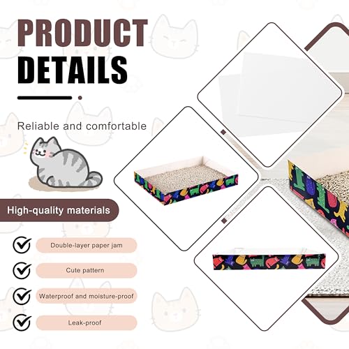 NICERINC PET bandeja impermeable y duradera con recubrimiento interior.