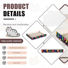 NICERINC PET bandeja impermeable y duradera con recubrimiento interior.