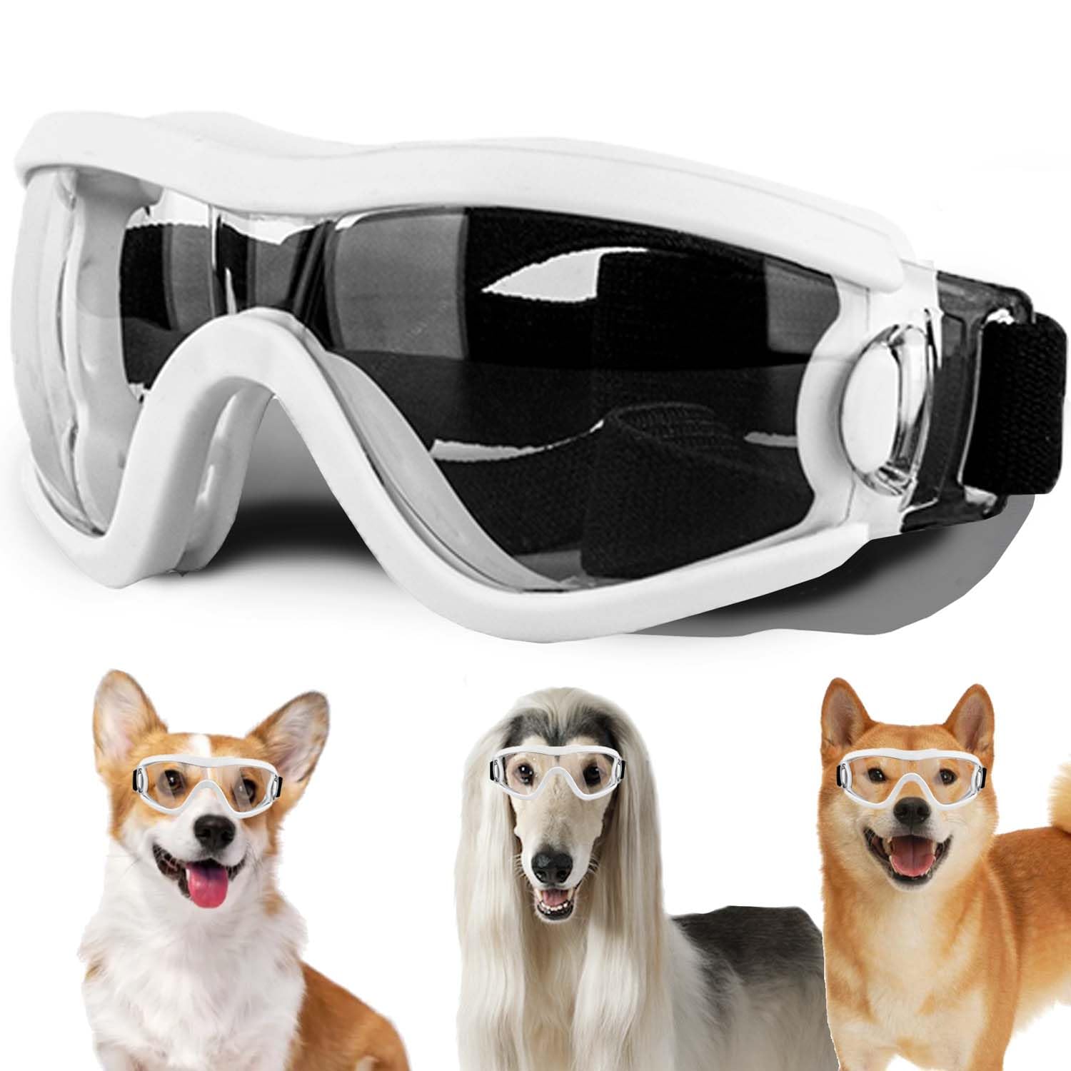 Gafas NICERINC PET para perro mediano con correa ajustable y confort.