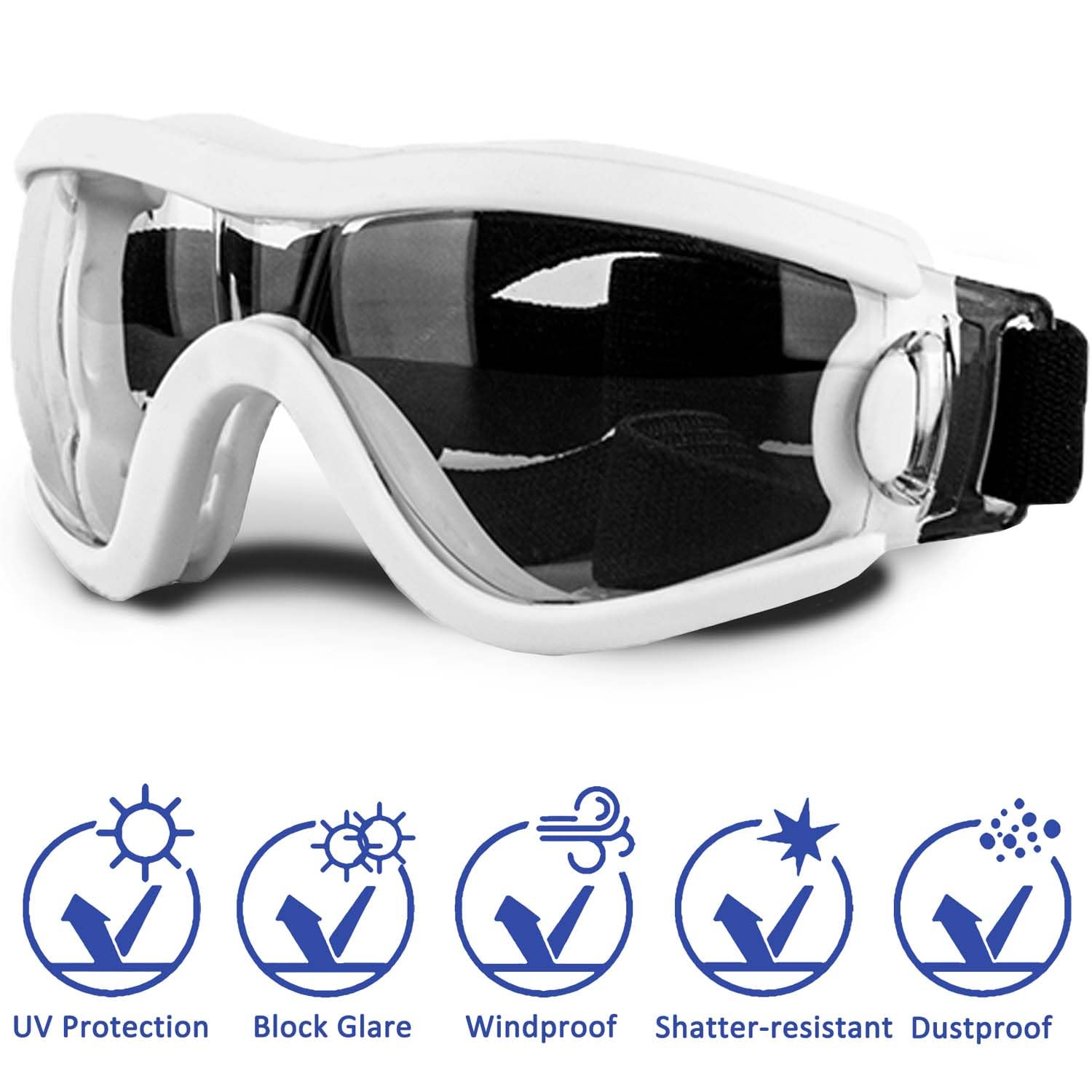 Gafas NICERINC PET con protección UV para perros activos durante paseos.