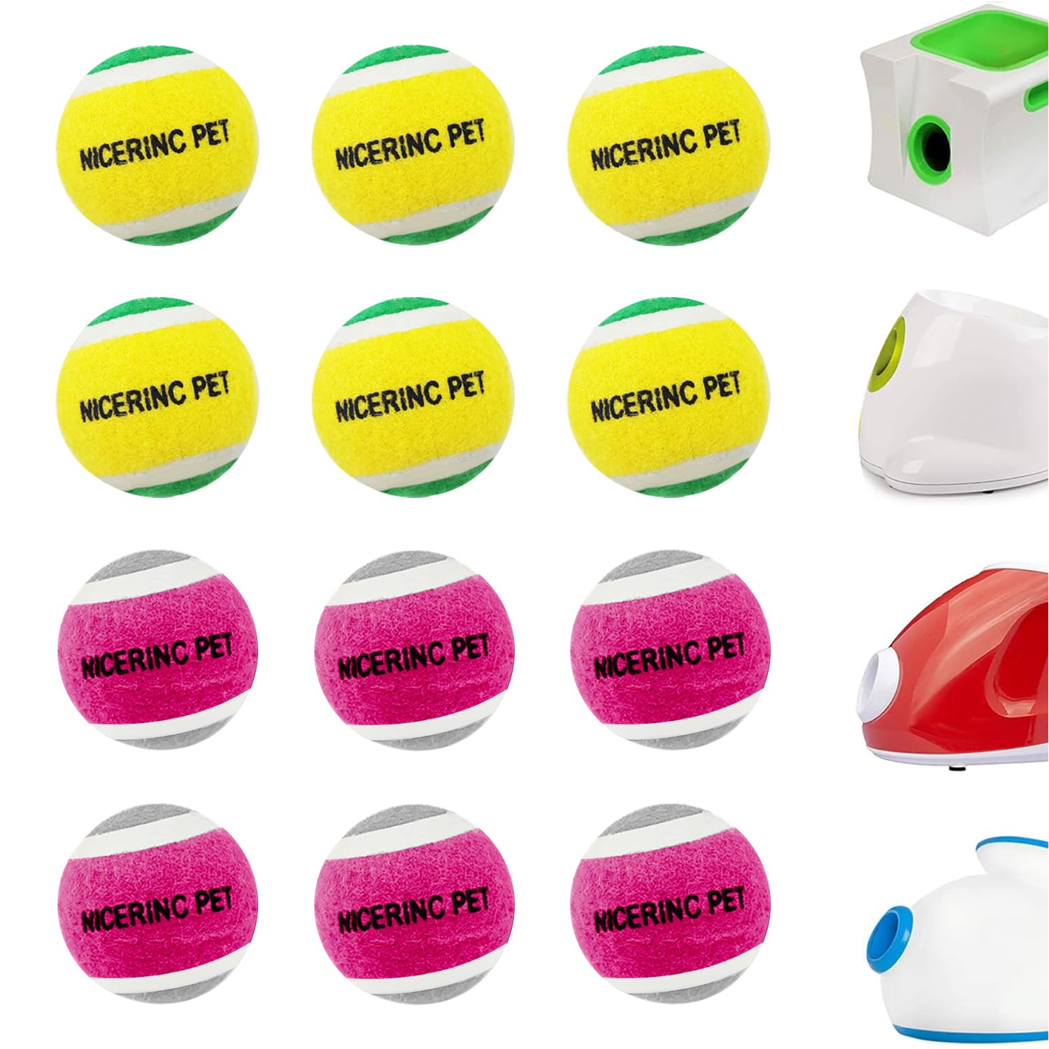 Bola HOCTRAKA de NICERINC PET para perros pequeños, ideal para juegos de buscar y traer.