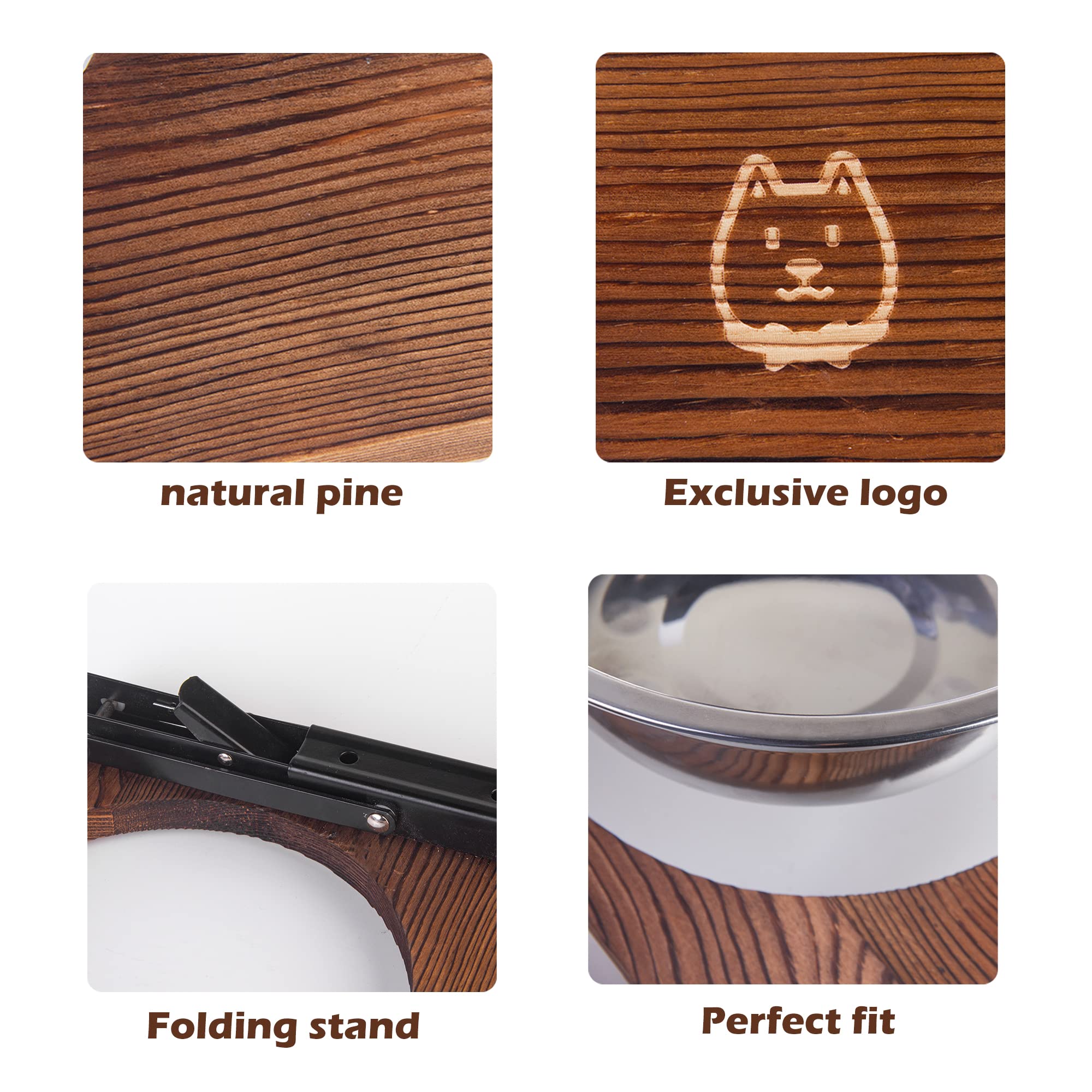 NICERINC PET madera pino natural acabado duradero para uso diario.