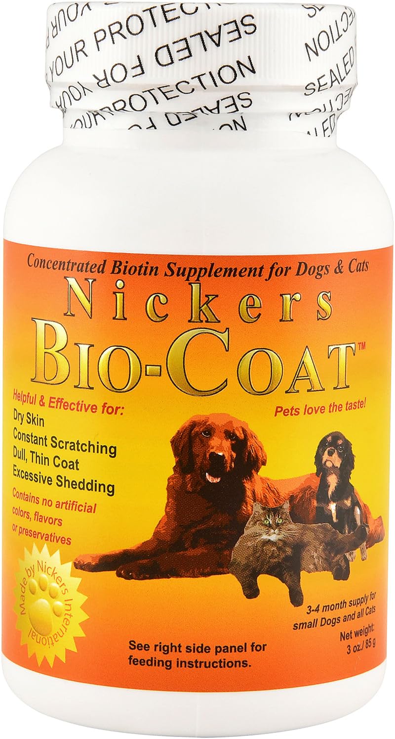 Nickers BioCoat polvo biotina concentrado para pelaje más brillante y piel sana