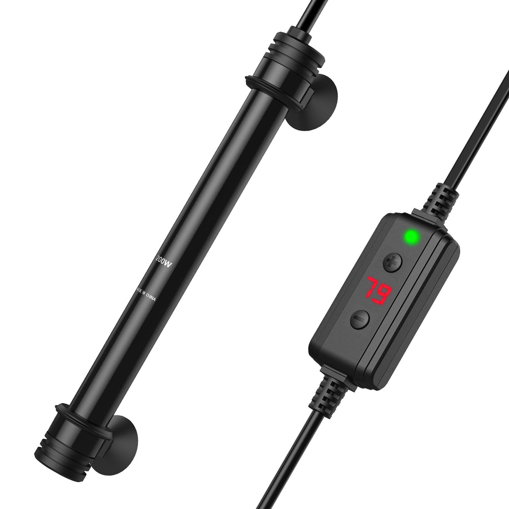 NICREW 200W con termómetro de doble sensor para lectura precisa en tu acuario