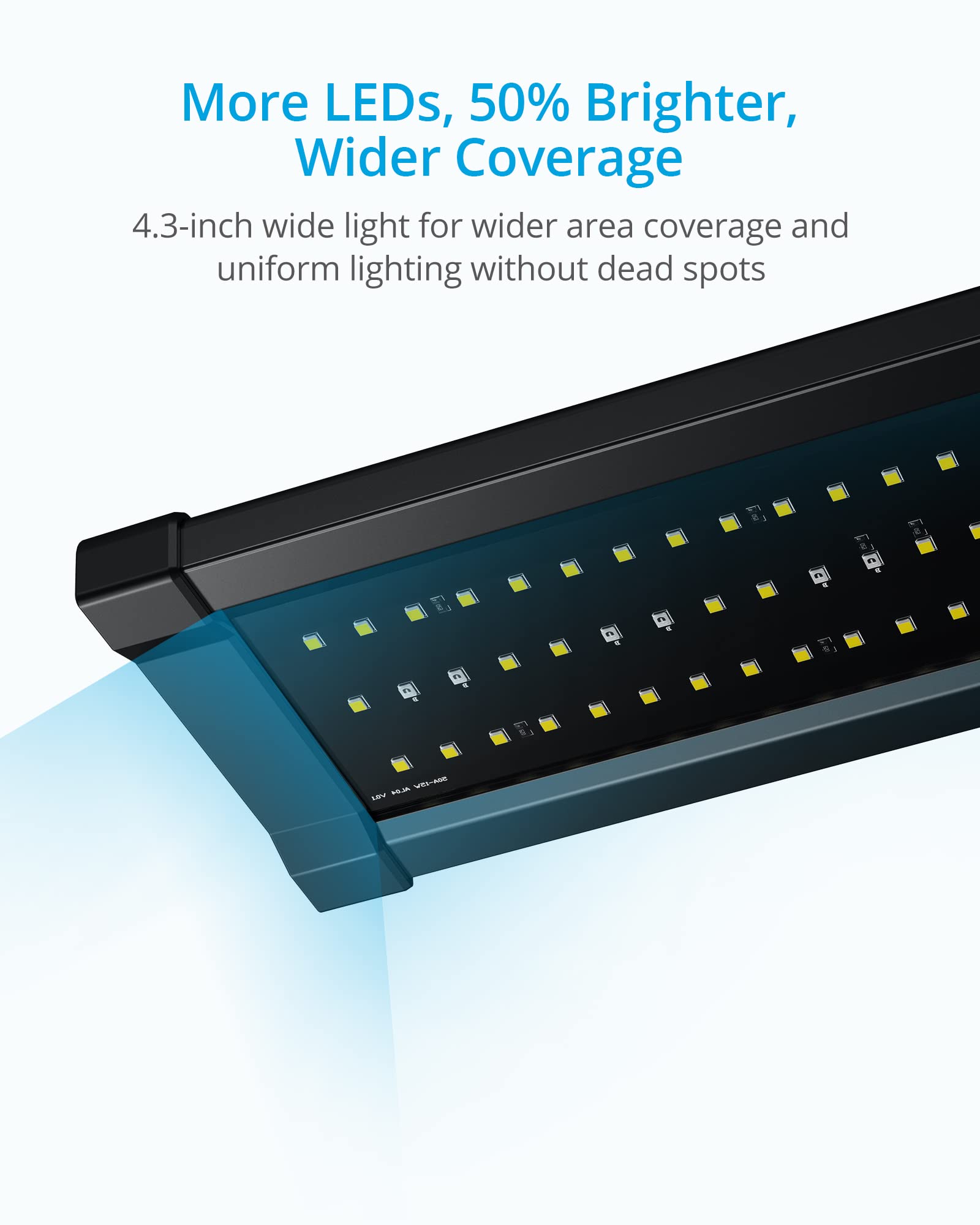 NICREW ClassicLED Gen 2: iluminación blanca y azul para acuario más vivo.