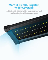 NICREW ClassicLED Gen 2: iluminación blanca y azul para acuario más vivo.