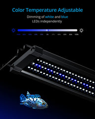 NICREW ClassicLED Gen 2: temporizador 8/10/12 h con rampa suave.