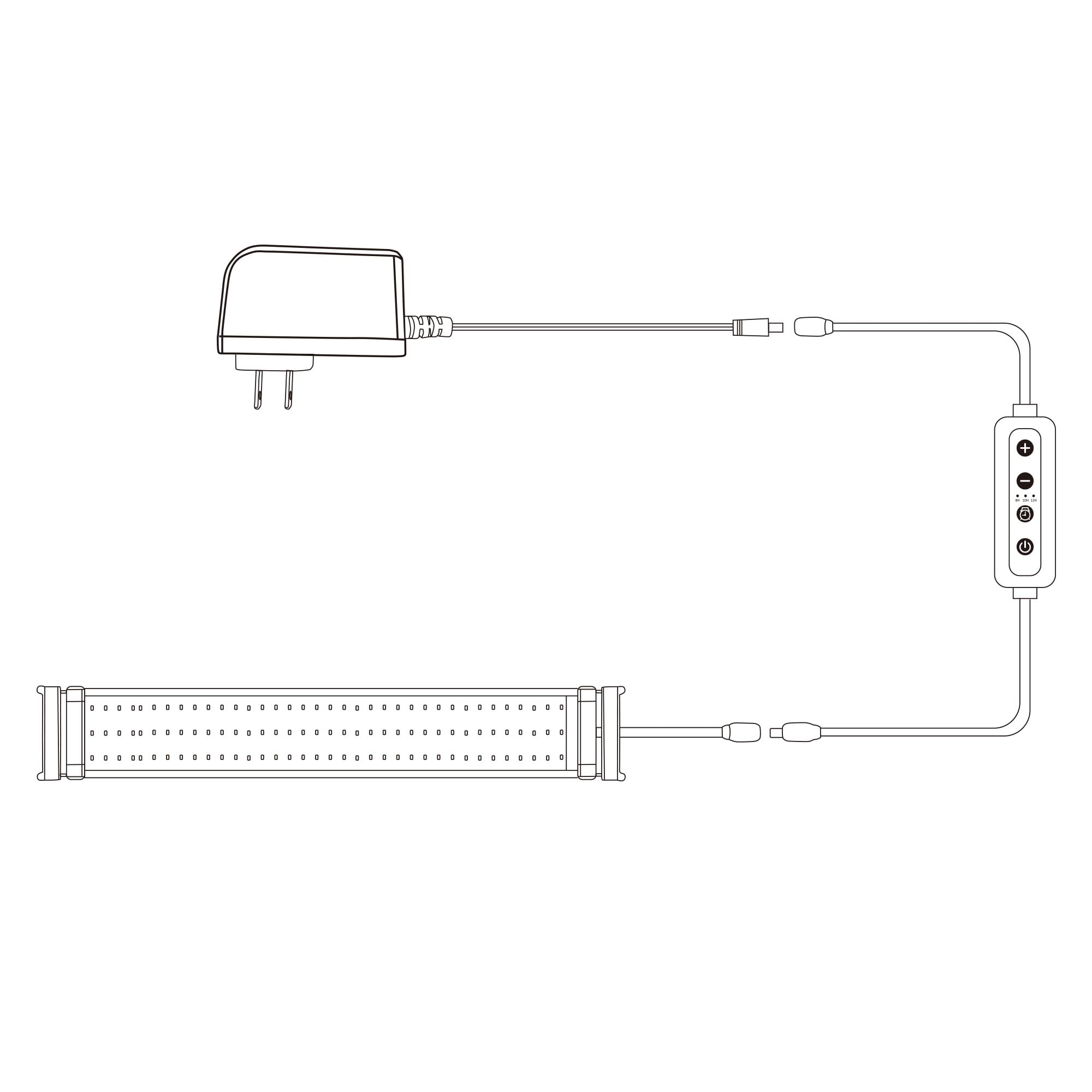 NICREW conector barril 5-24V: compatible con tiras LED de canal único.