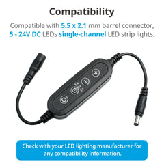 NICREW control luz encendido apagado: modo sencillo para encender o apagar la iluminación.