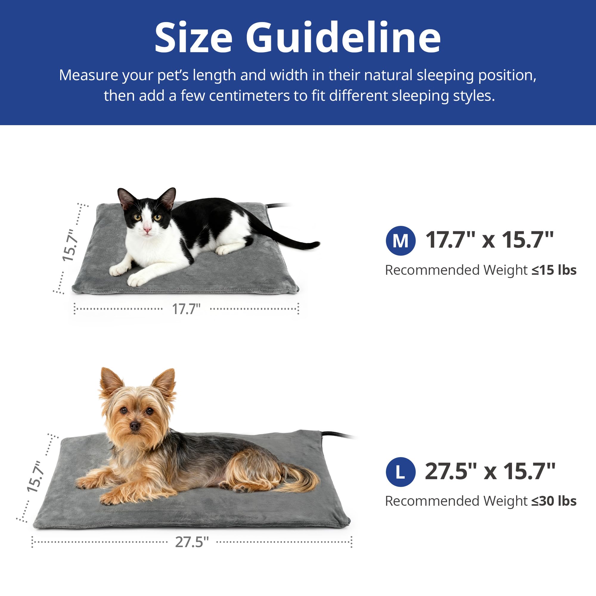 NICREW dimensiones 27,5×15,7 pulgadas para un área de descanso amplia.