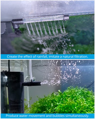 NICREW filtro interno acuario con flujo de aire para oxigenación estable