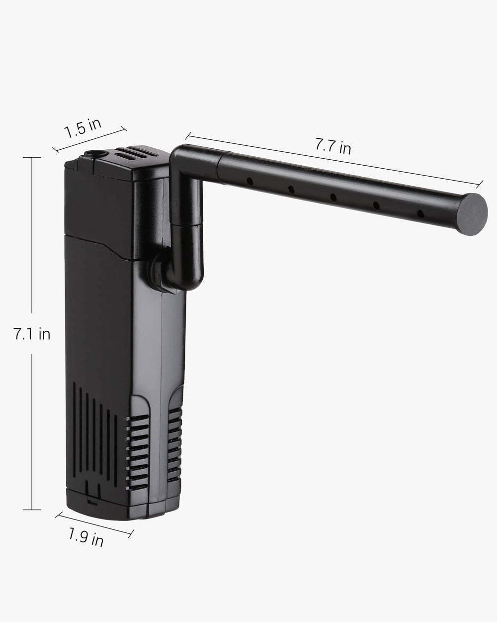 NICREW filtro interno con regulador de aire, flujo suave para peces delicados.