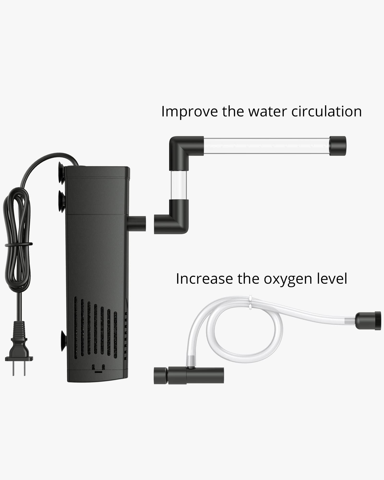 NICREW filtración biológica y química para agua clara