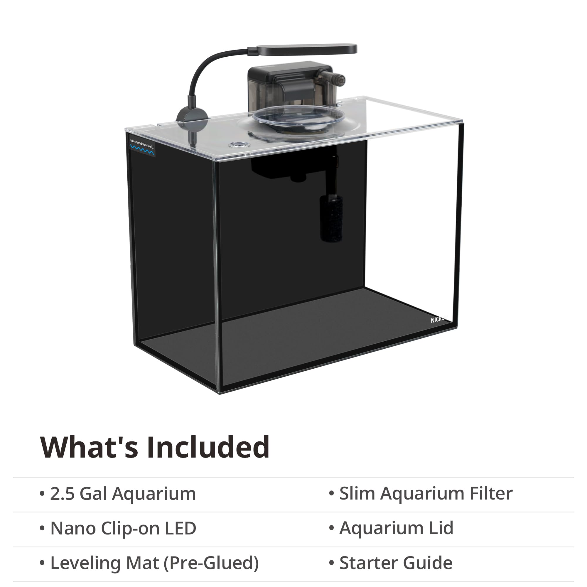 NICREW Nano Nature, plantas y peces pequeños, recrea un mini ecosistema en casa.