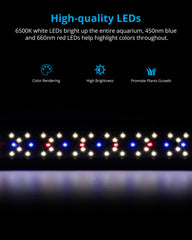 NICREW SkyLED Plus luz día/noche ajustable para acuarios con plantas