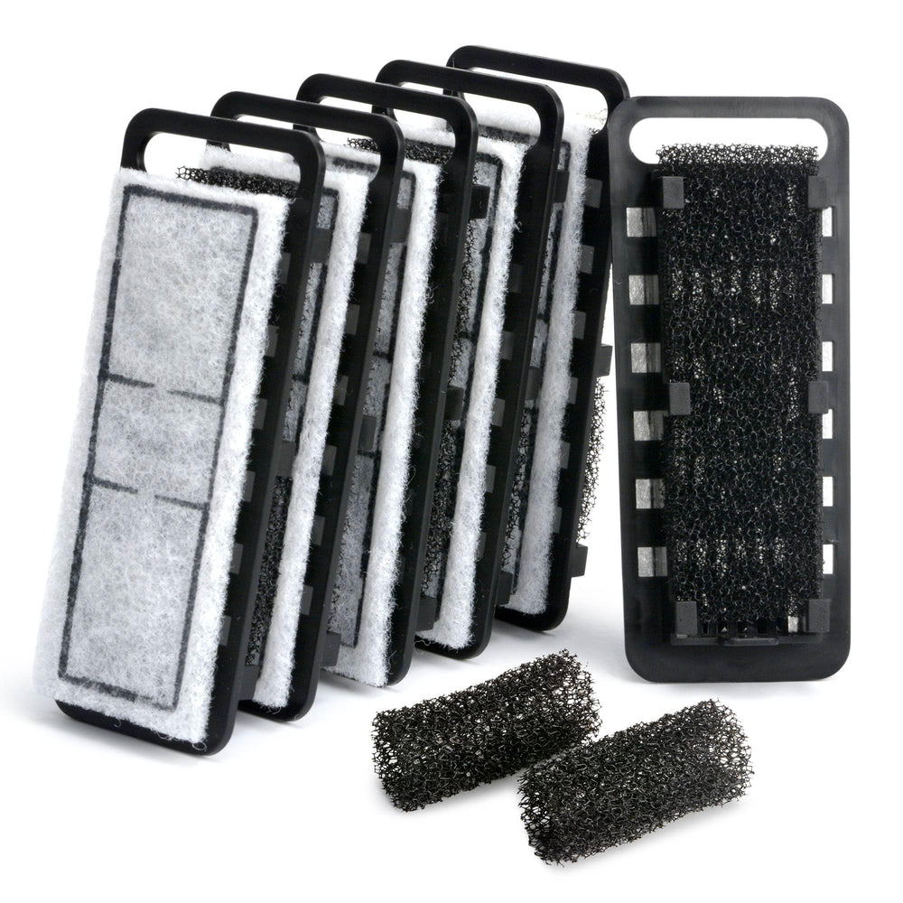 NICREW cartuchos delgados de filtro para filtración eficiente en acuarios.