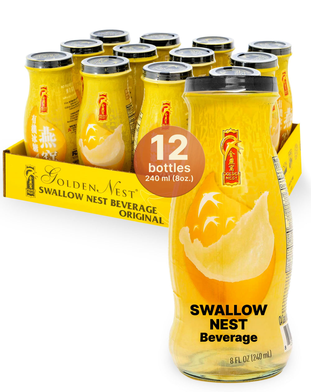 Nido Dorado: botella de nido original, bebida natural lista para disfrutar.