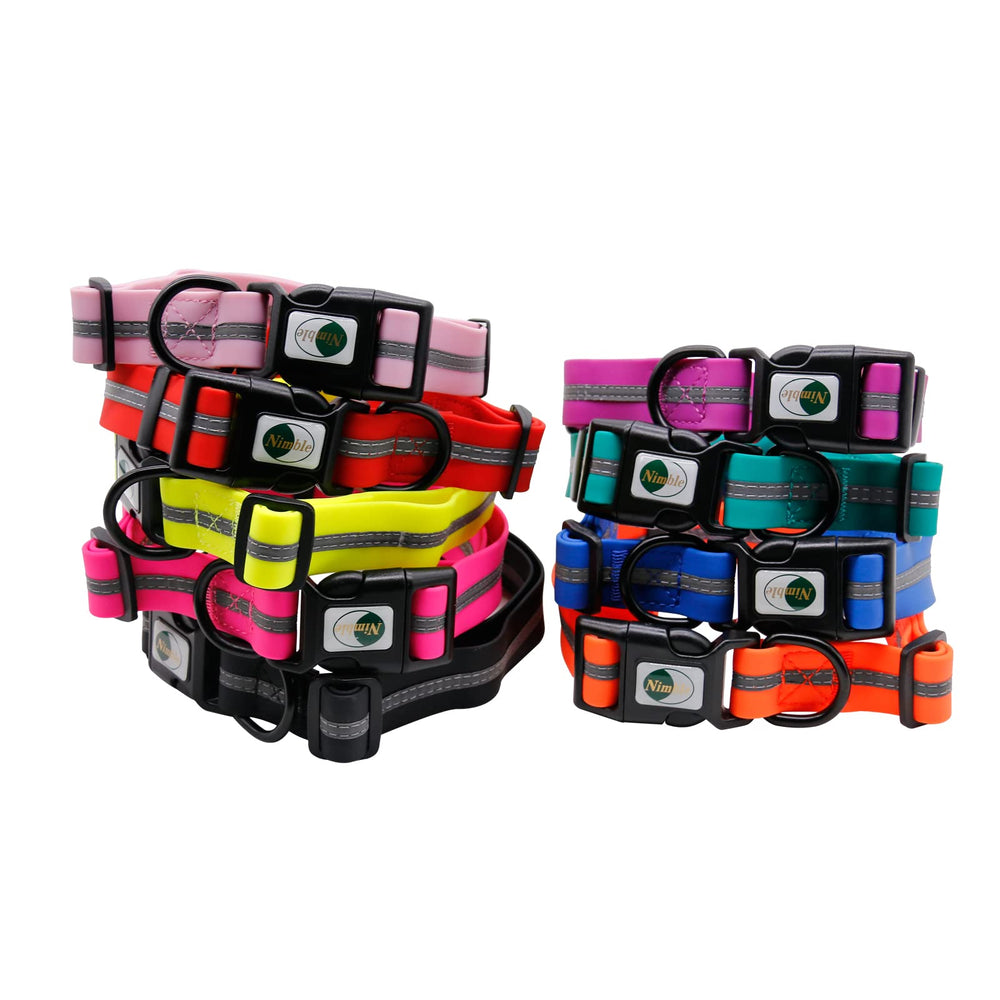 NIMBLE collar con anilla en D estable para seguridad.