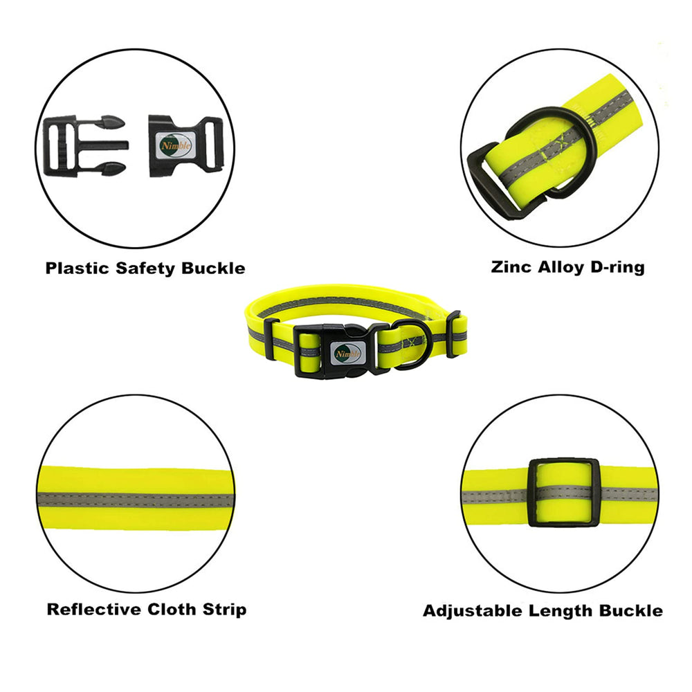 Collar Nimble anti-olor facilita la limpieza tras juego.