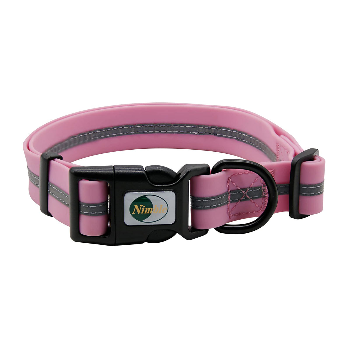 Collar NIMBLE lavanda, resistente al agua, ideal para paseos junto al mar.