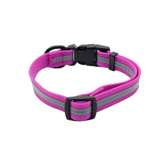 NIMBLE collar perro durable con tira reflectante para mayor visibilidad.