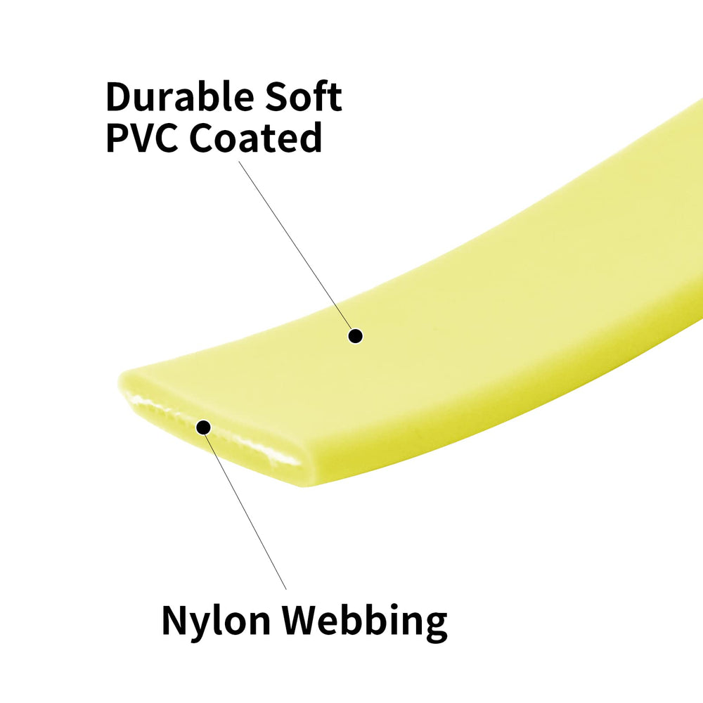 NIMBLE correa de entrenamiento 15 ft amarilla, acabado PVC resistente para excursiones