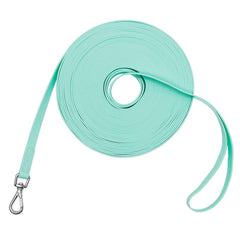 NIMBLE correa de entrenamiento para perros de 50 pies, color verde menta, ideal para obediencia al aire libre.
