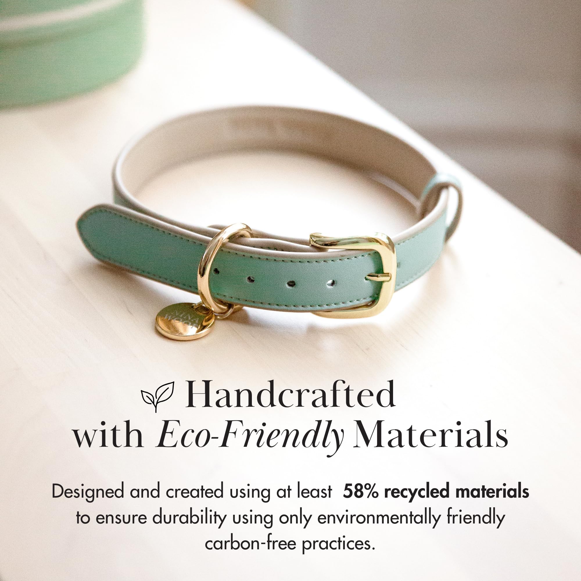 Collar Nina Woof Copenhagen con materiales reciclados para durabilidad