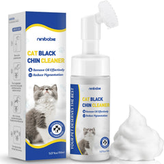 Ninibabie limpiador de semilla negra para gatos con cepillo incorporado para limpieza rápida.