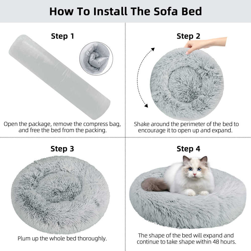 Cama Nisrada en rosquilla, diseño envolvente para apoyo de cabeza.
