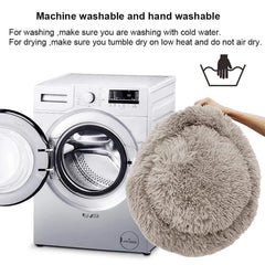 Cama Nisrada de peluche suave con base antideslizante